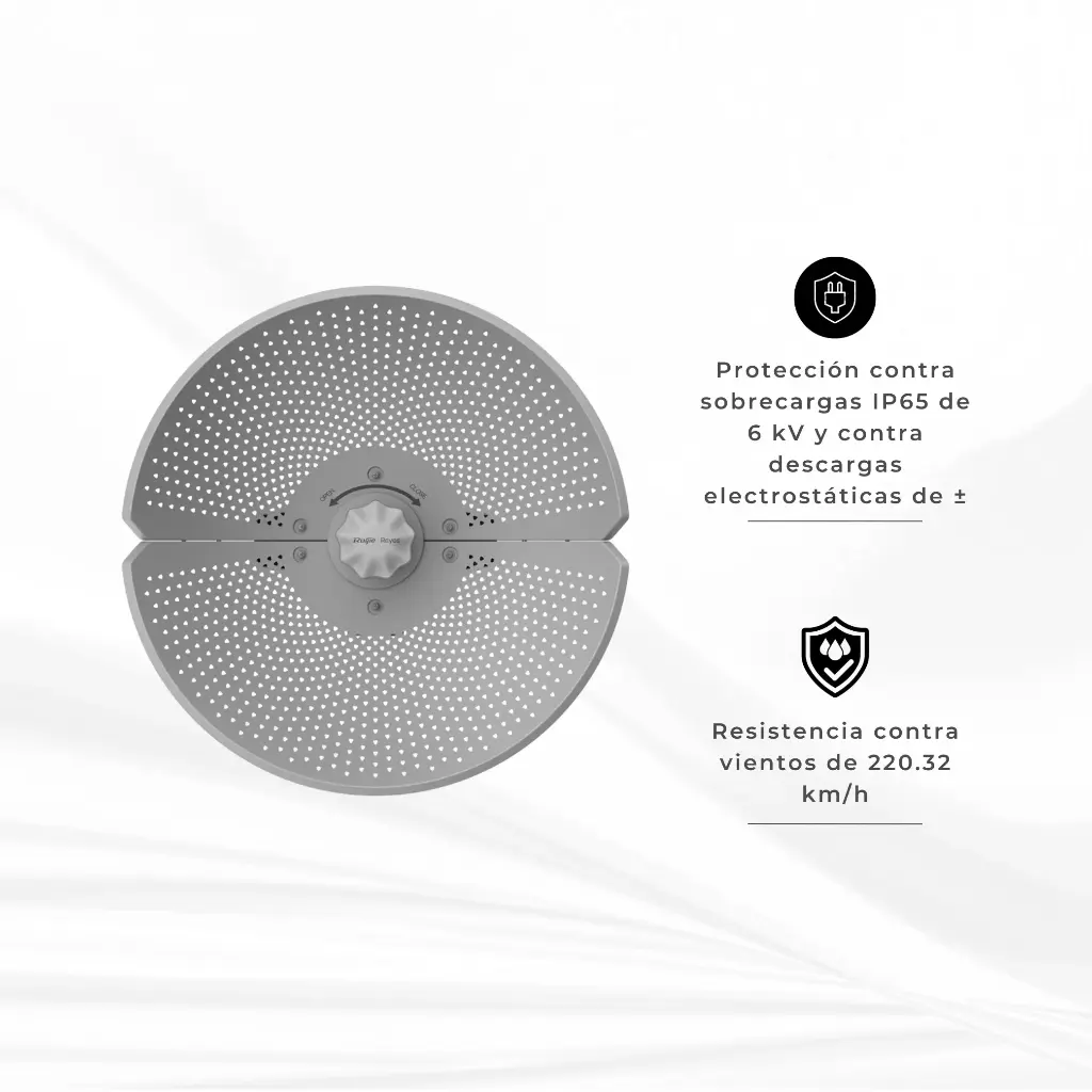 RG-AIRMETRO460G | CPE ESTACION BASE INALAMBRICO 23 DBI GIGAETHERNET 