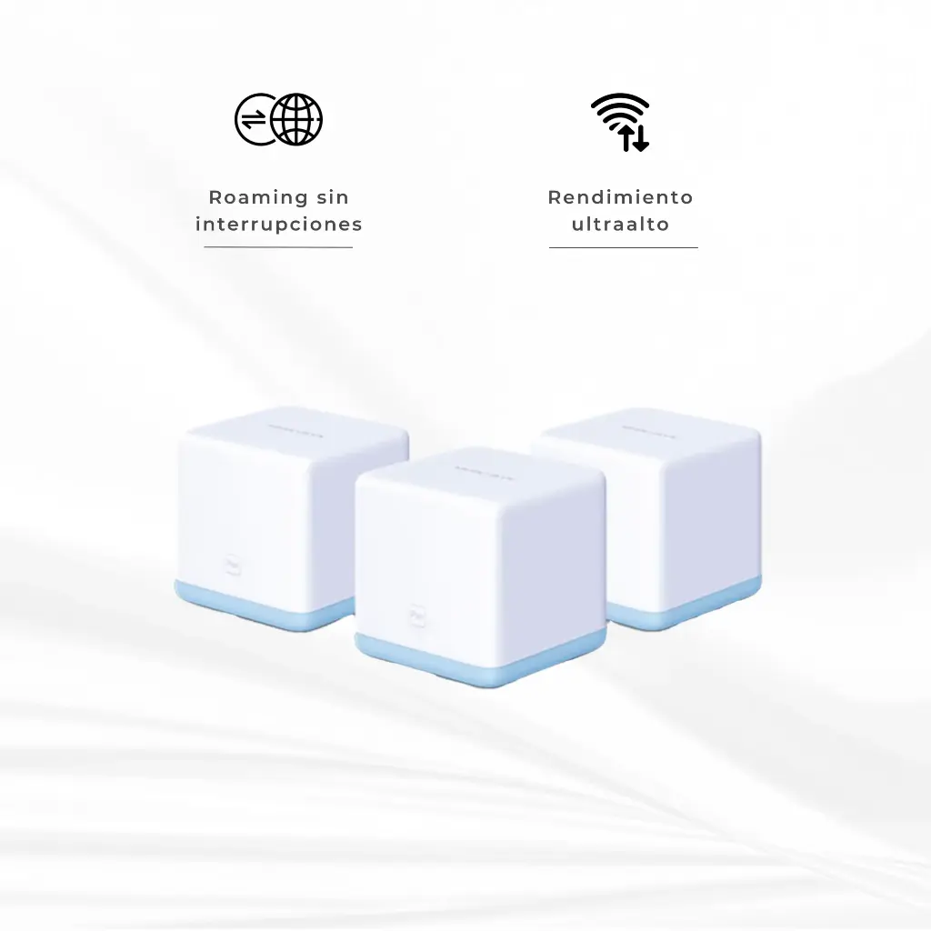 HALOS12 (3-PACK) | ROUTER MERCUSYS WIFI DE MALLA AC 1200MBPS PAQUETE POR 3 UNIDADES