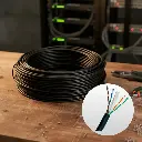 LPS UTP CAT5EXT100-PE | (NUEVO) CABLE CATEGORIA 5E  EXTERIOR  ROLLO 100MTS  COLOR DE CHAQUETA  NEGRA