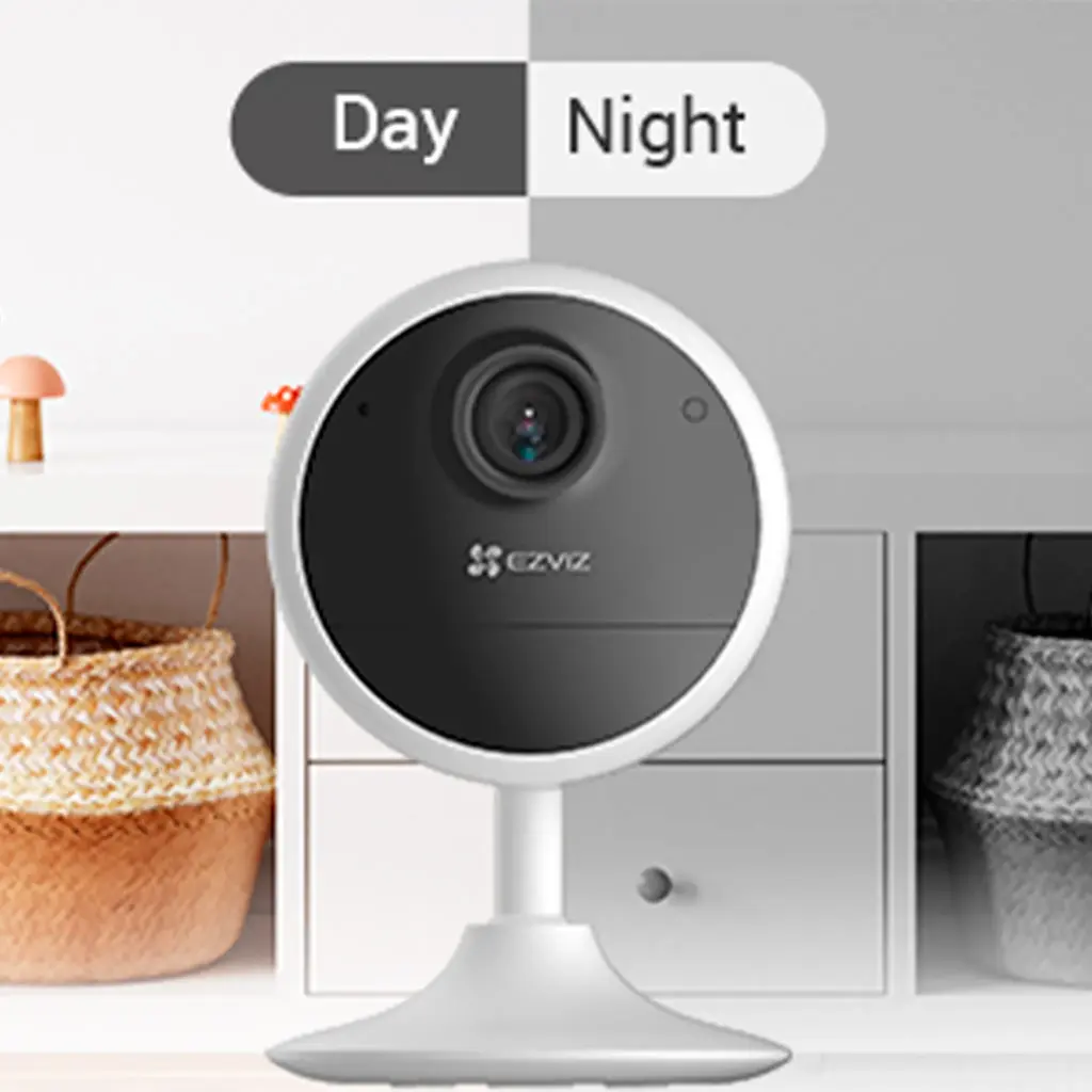 CS-CB1-R100-1K2WF | CAM 2MP Interior con Batería, WiFi Resolución 1080p Lente 4 mm, ángulo: 100°, 85° (diagonal) y 46° (horizontal) Visión nocturna,  BATERIA RECARGABLE 40 DIAS DURACION 