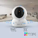 CS-H6c-R200-8H8WFL | Cámara PT Wi-Fi 2.4 GHz y 5 GHz / 4K (8 Megapíxeles) / Visión Nocturna Inteligente en Color / Detección Humana