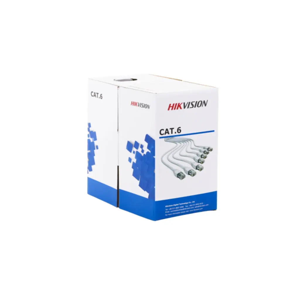 DS-1LN6-UE-W-Plug | Bobina de Cable de 305 m Cat 6 100% Cobre Color Blanco