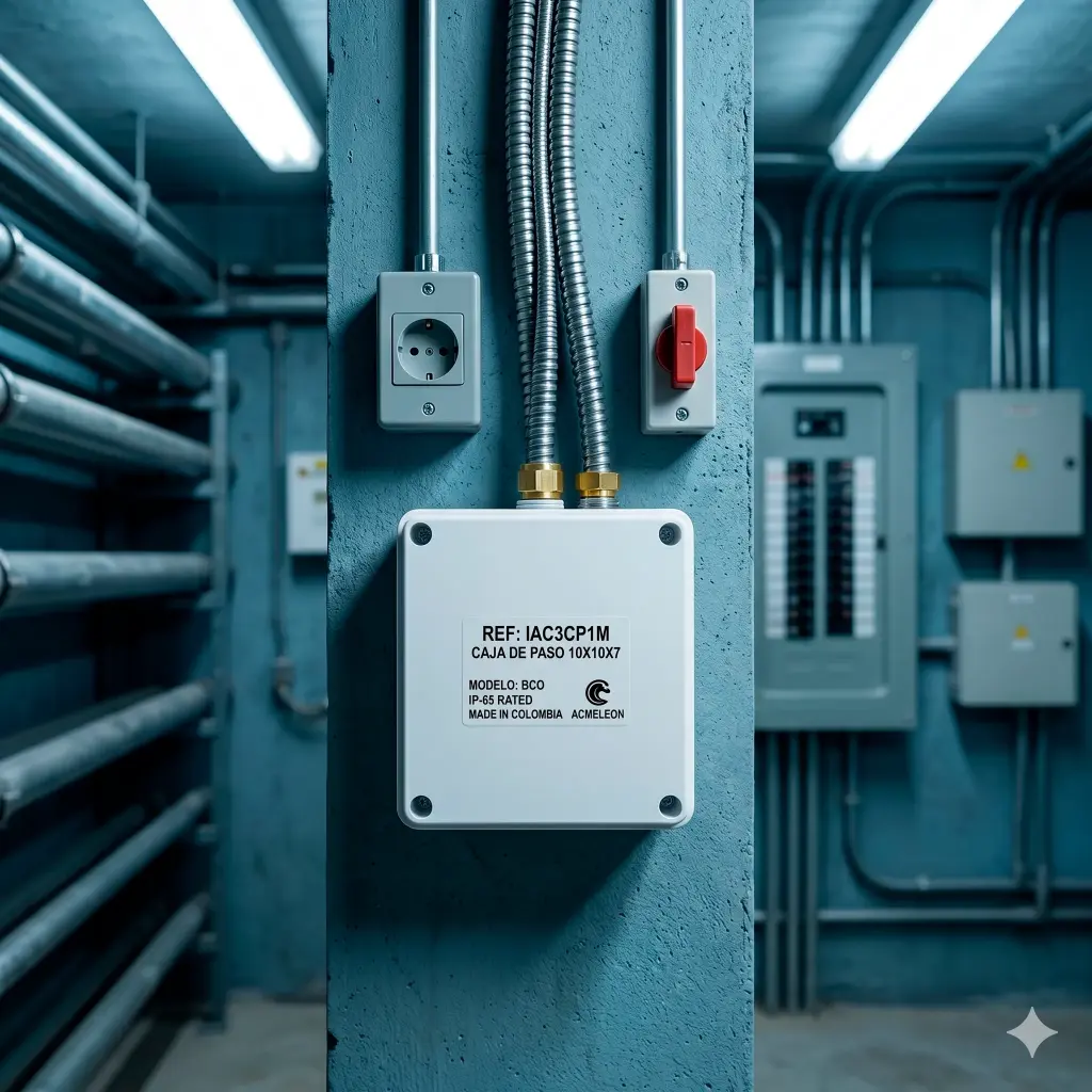 IAC3CP1M | CAJA DE PASO 10X10X7 BCO