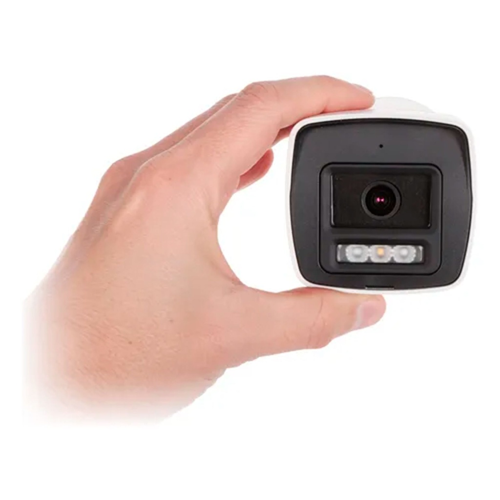 DS-2CD1027G2H-LIU | BALA IP 2MP IP67 LENTE 2.8 30MT IR LUZ BLANCA MICROFONO WDR120DB POE MICROSD