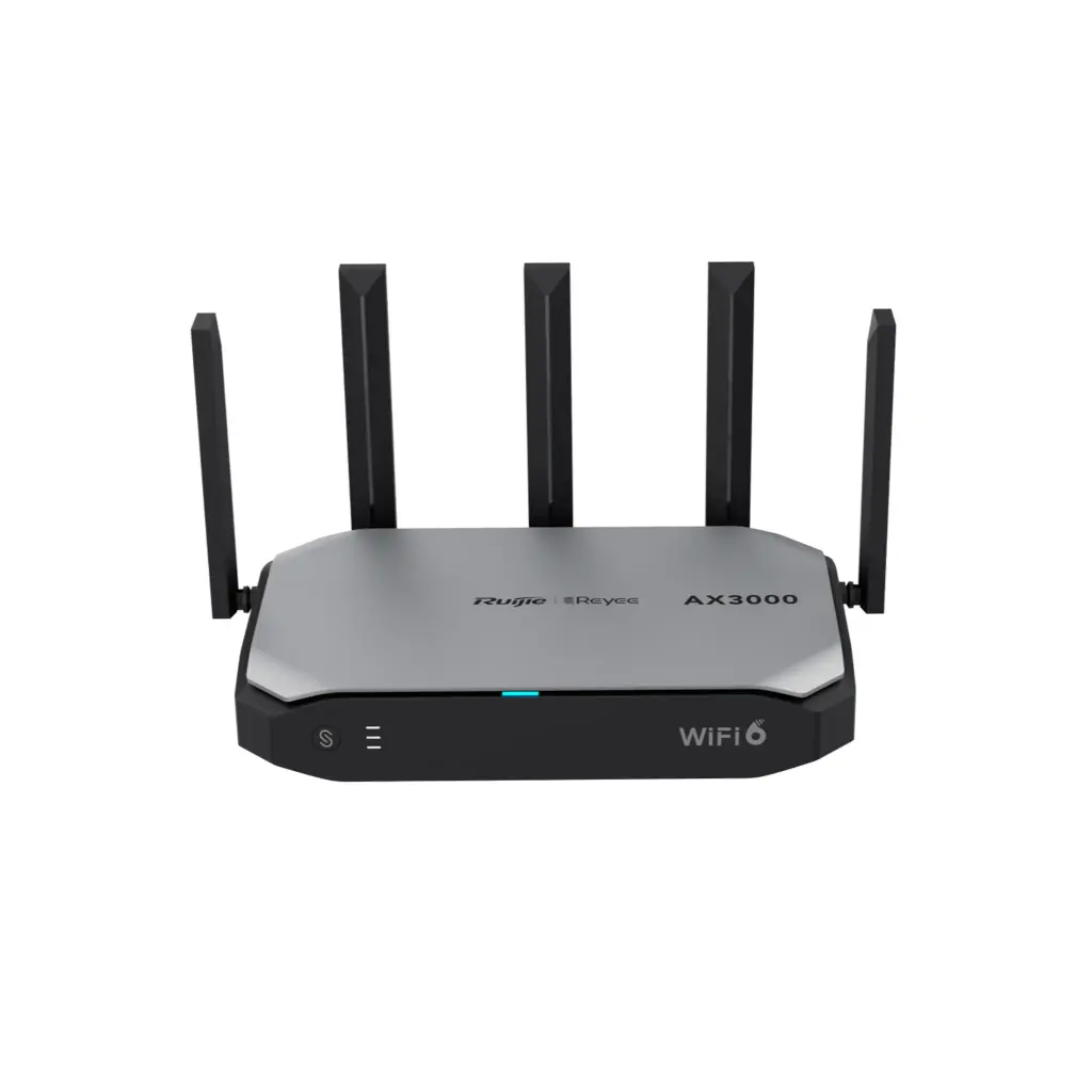 RG-EG105GW-X | Router inalámbrico Wi-Fi 6 empresarial todo en uno, 2976 Mbps, hasta 180 usuarios, 5 puertos GE, 5 antenas externas