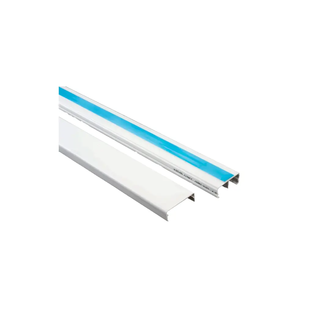CANALETA BLANCA 32X12 CON DIVISION Y ADHESIVO 