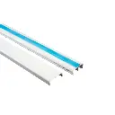 CANALETA BLANCA LISA CON ADHESIVO 32X12