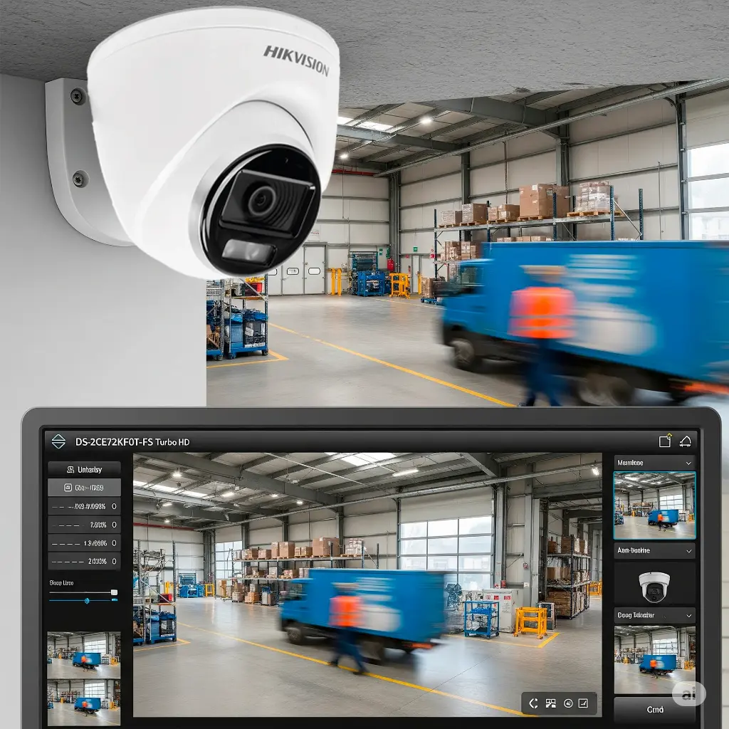 DS-2CE72KF0T-FS | CAMARA DOMO TURBO HD 5MP AUDIO 