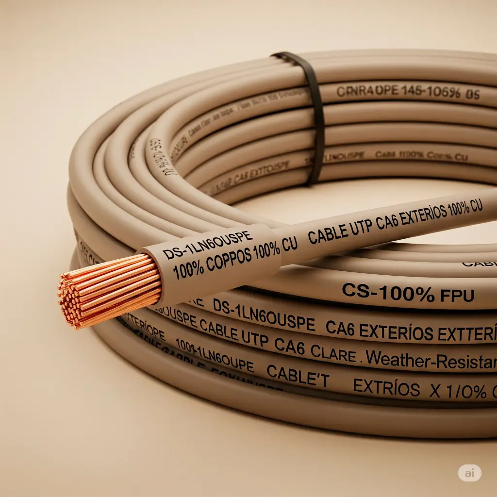 DS-1LN6OUSPE | CABLE UTP CA6 EXTERIOS 100% CU