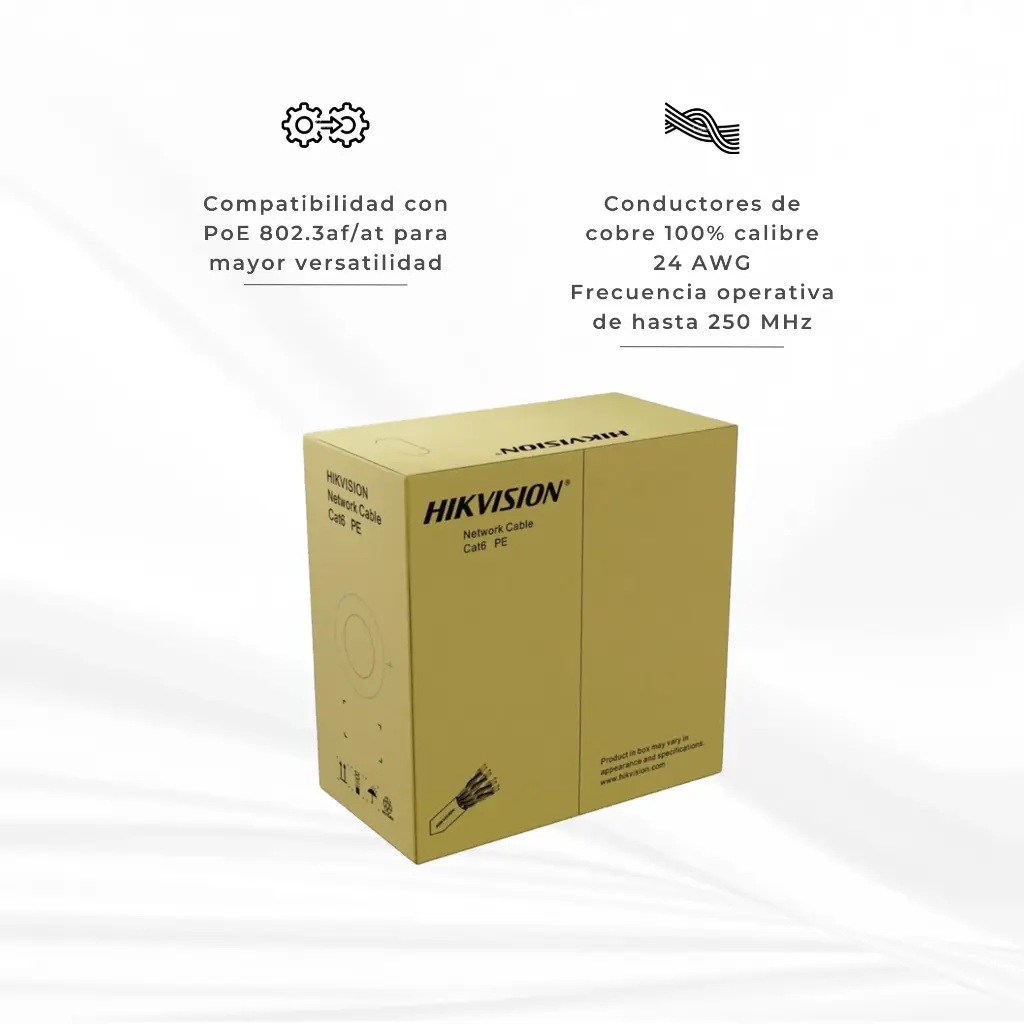 DS-1LN6OUSPE | CABLE UTP CA6 EXTERIOS 100% CU