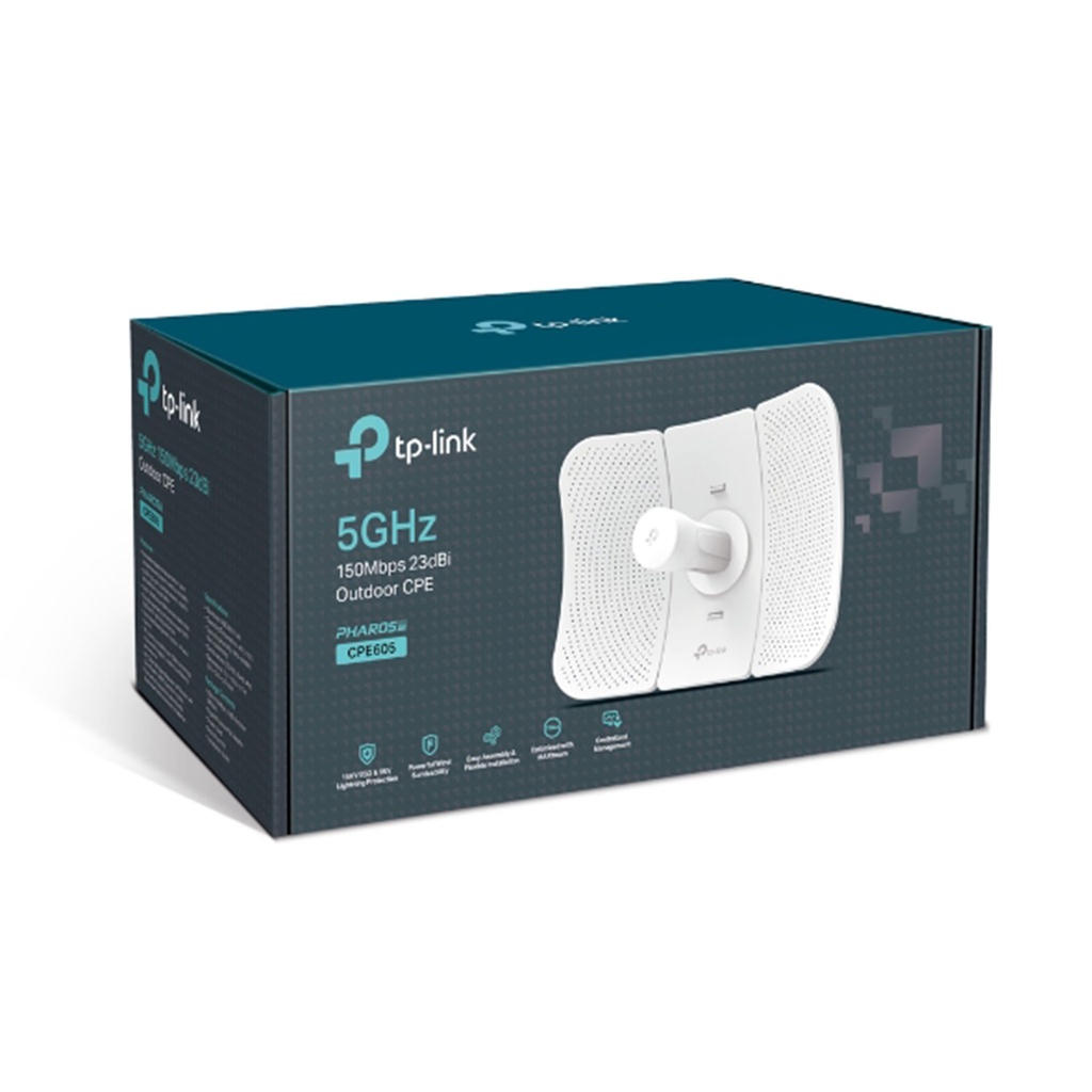 CPE605 | antena direccional de 23dB exterior  exteriores N150 de 5 GHz, accespoint tplink