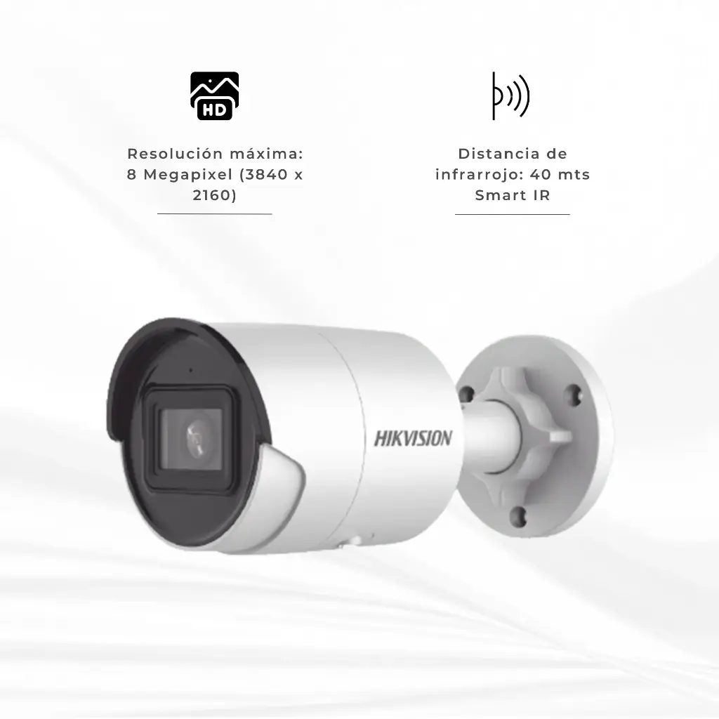 DS-2CD2083G2-I | CAMARA BALA IP 8MP LETE 2.8MM 40 MTS