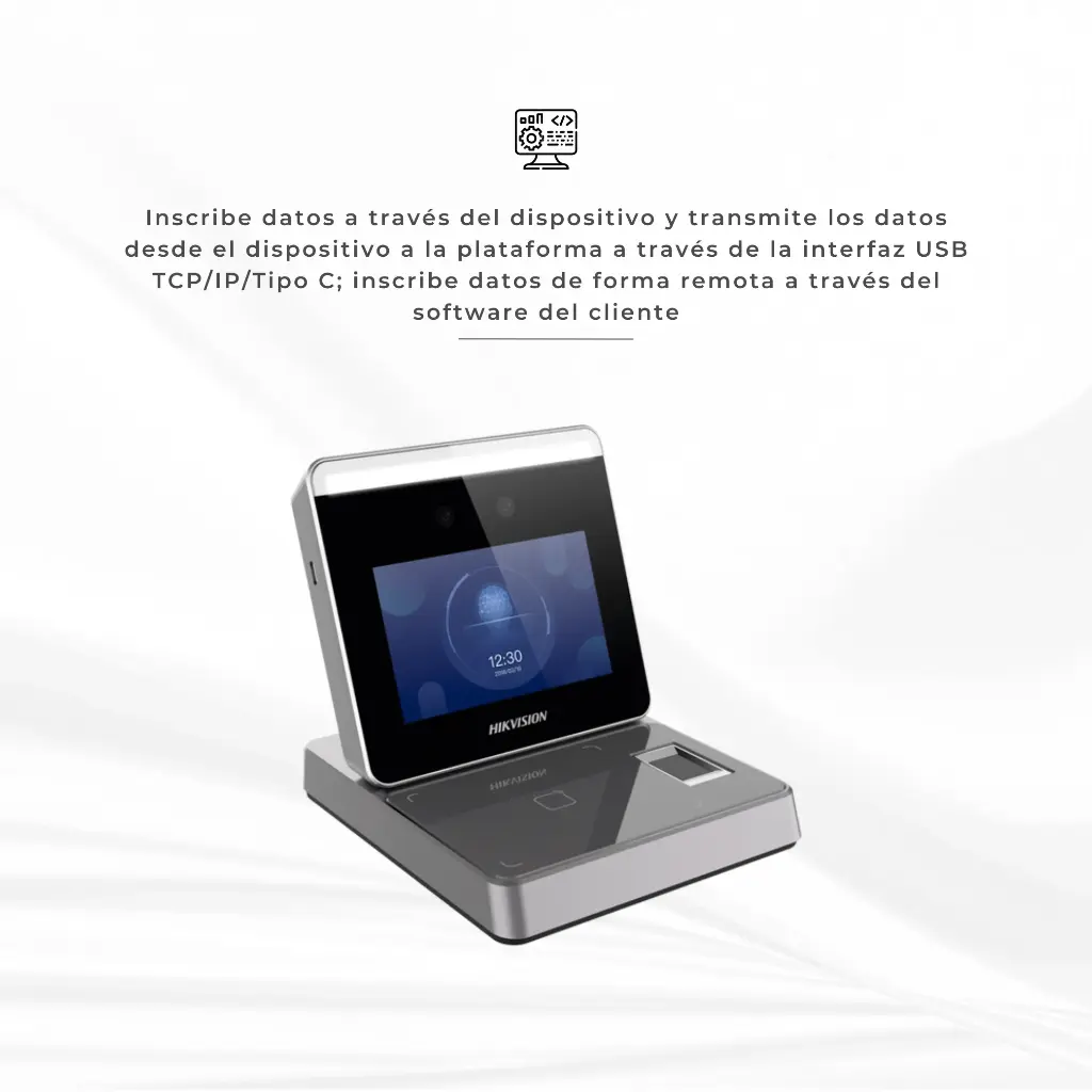 DS-K1F600U-D6E-F | ENROLADOR IP/USB DE HUELLAS, ROSTROS Y TARJETAS