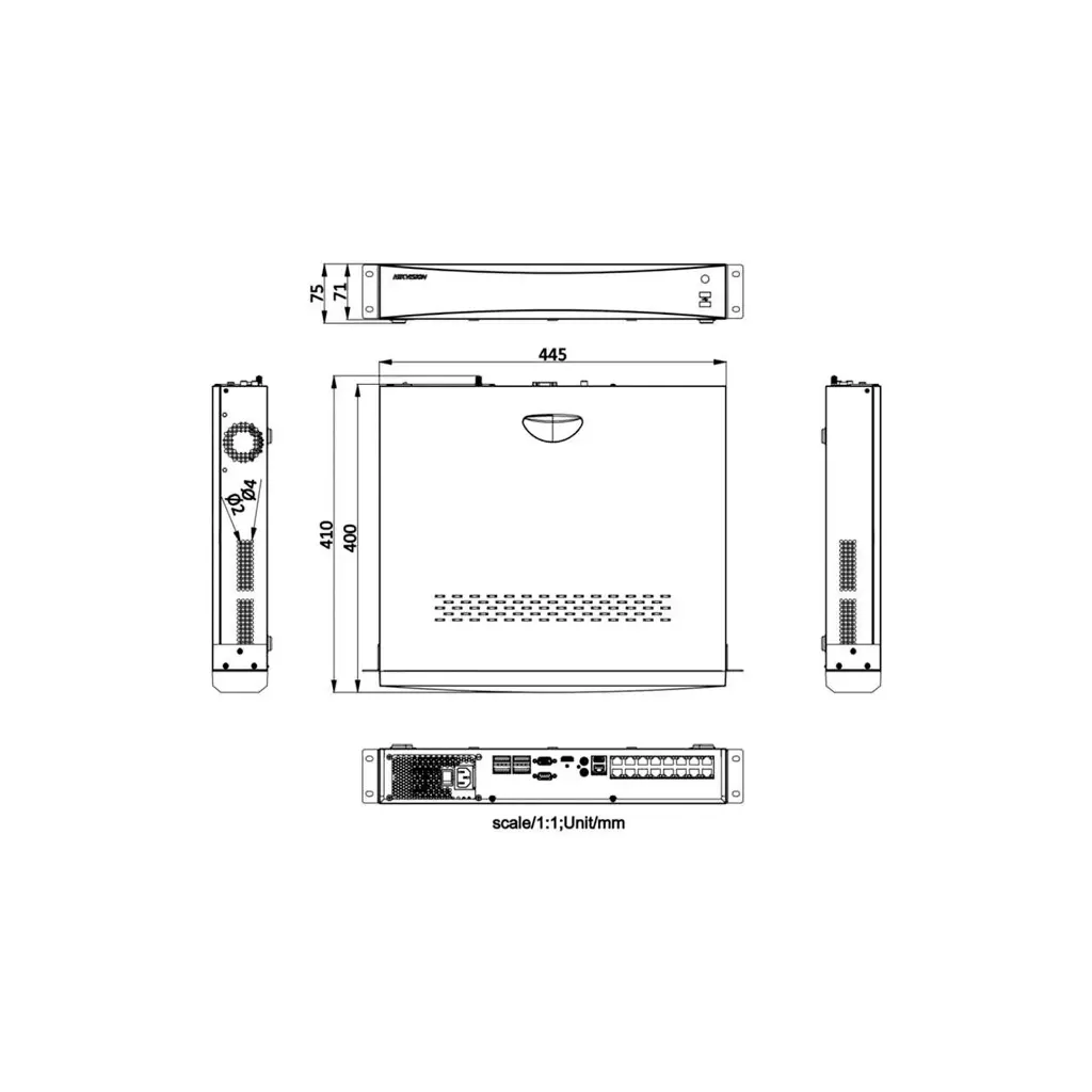 DS-7716NXI-I4/16P | NVR 16CH POE CON RESOLUCION 4K HIKVISION