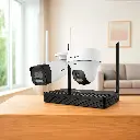 DS-J142I/NKS424W02H | KIT EASY LINK WIFI NVS + 1 CAMARA BALA 4MP + 1 CÁMARA TURRET 4MP
