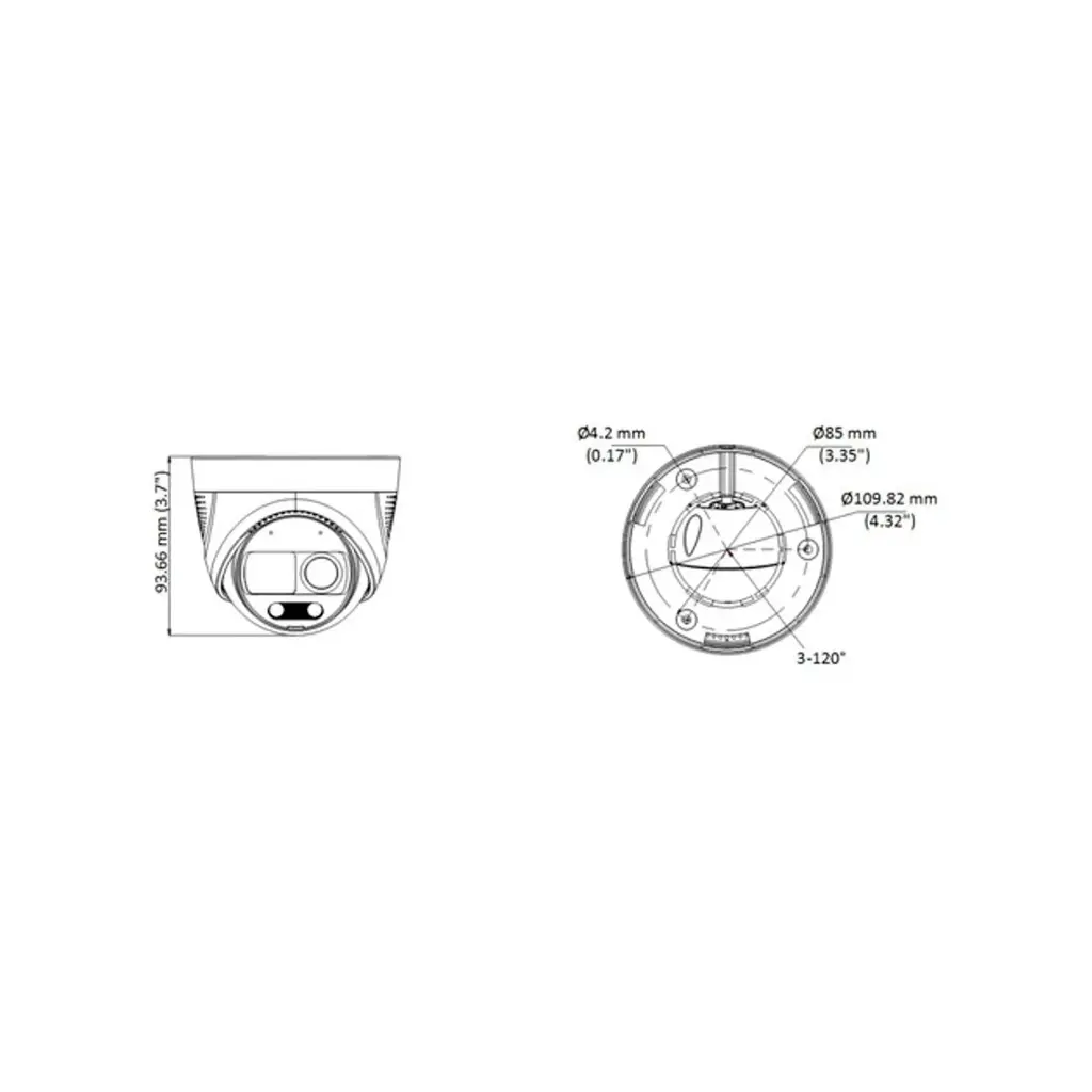 DS-2CE72DF3T-PIRXOS | CAMARA DOMO 2MP CON SIRENA Y LUZ ESTROBOSCOPICA