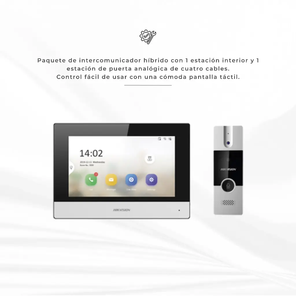 DS-KIS302 | KIT VIDEO PORTERO HIBRIDO