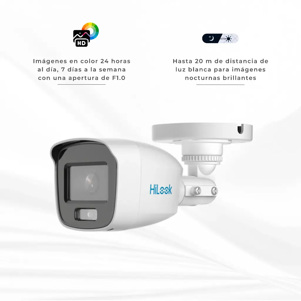THC-B129-P | CAMARA BALA TURBO HD 1080 COLORVU LENTE 28MM 20 METROS IP66 