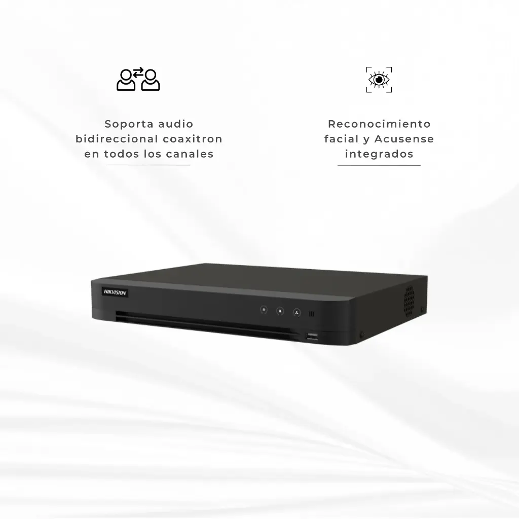 iDS-7204HQHI-M1/XT | DVR 4CH 3K CON AUDIO BIDERECCIONAL Y RECONOCIMIENTO FACIAL