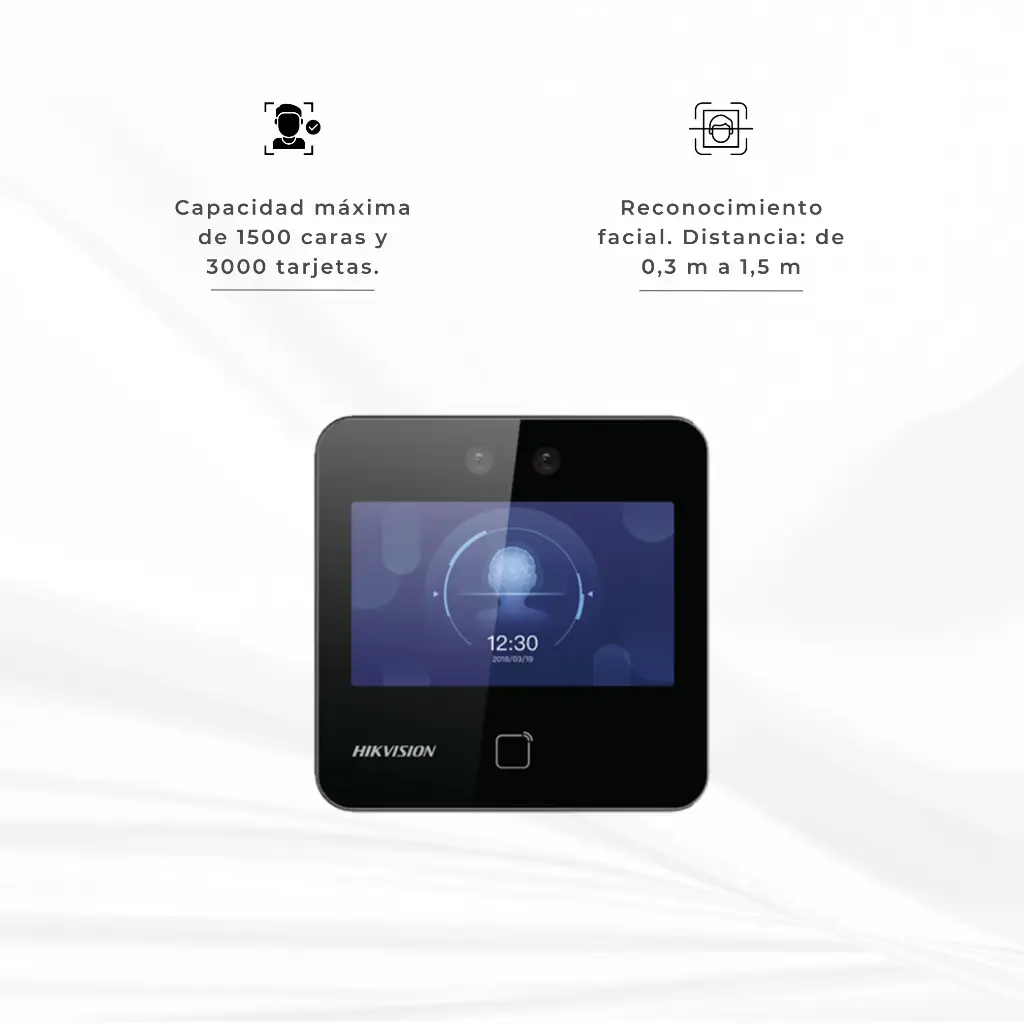 DS-K1T343MWX | CONTROL DE ACCESO Y ASISTENCIA FACIAL WIFI