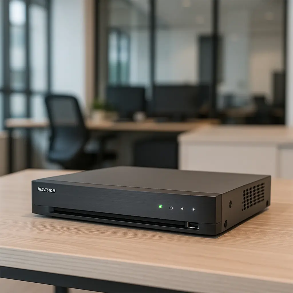 iDS-7204HUHI-M1/XT | DVR 4 Canales TURBOHD + 4 Canales IP / 8 Megapixel (4K) / Audio de dos vías por Coaxitron / ACUSENSE / Reconocimiento Facial