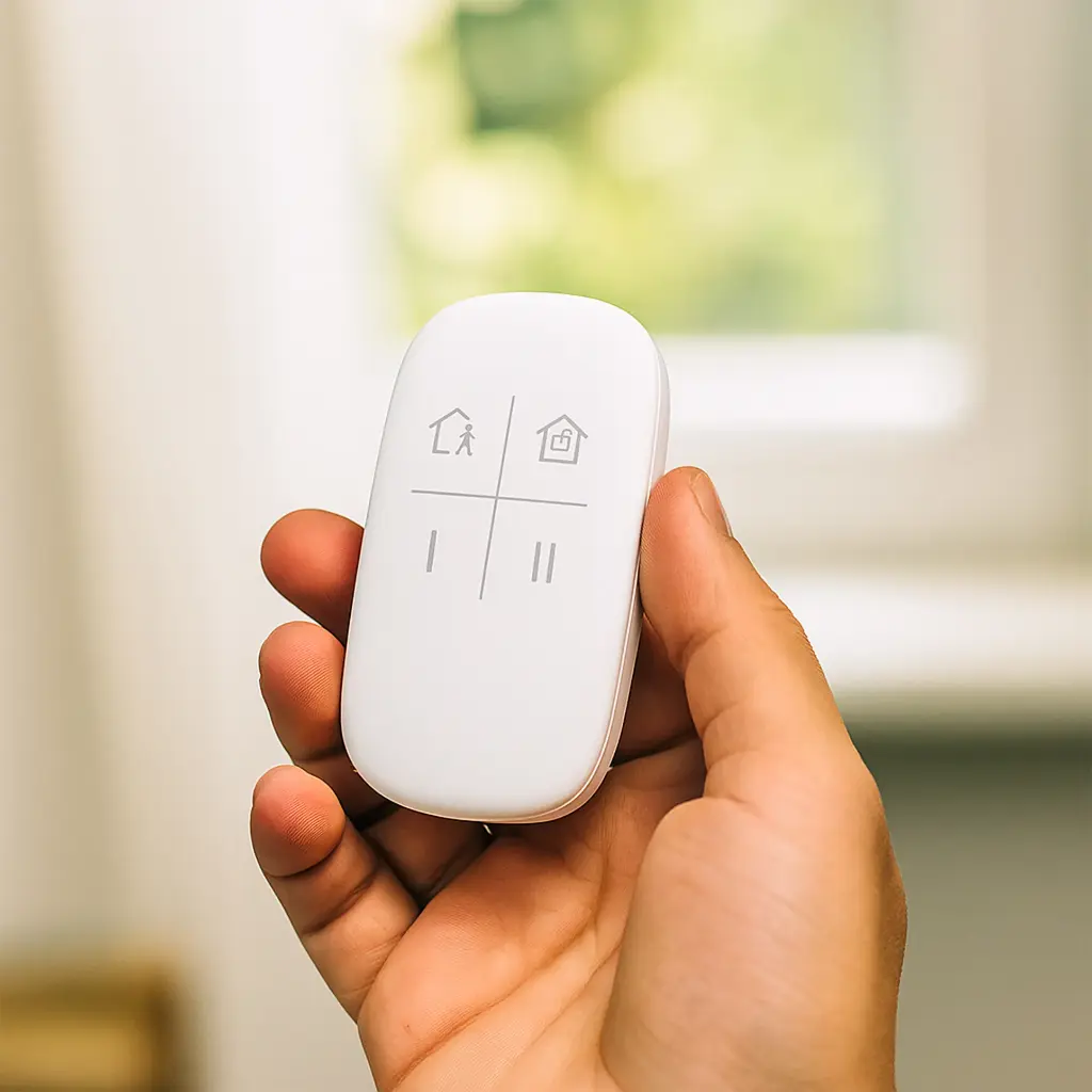 DS-PKF1-WB | CONTROL REMOTO PARA PANEL DE ALARMA DE 64 ZONAS