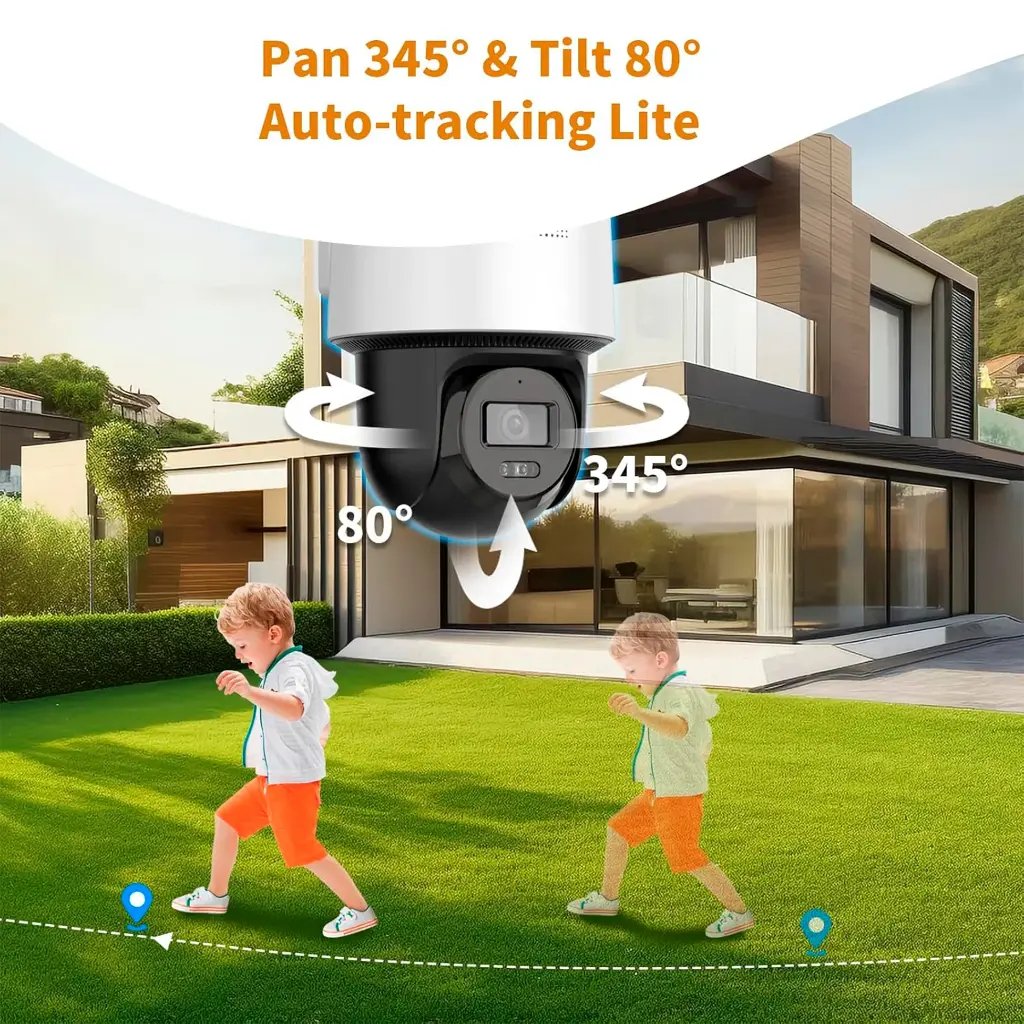 DS-2DE2C400MWG/W | CAMARA IP DOMO PT EXTERIORES DE 4 MP CON LUZ HÍBRIDA INTELIGENTE Y WIFI