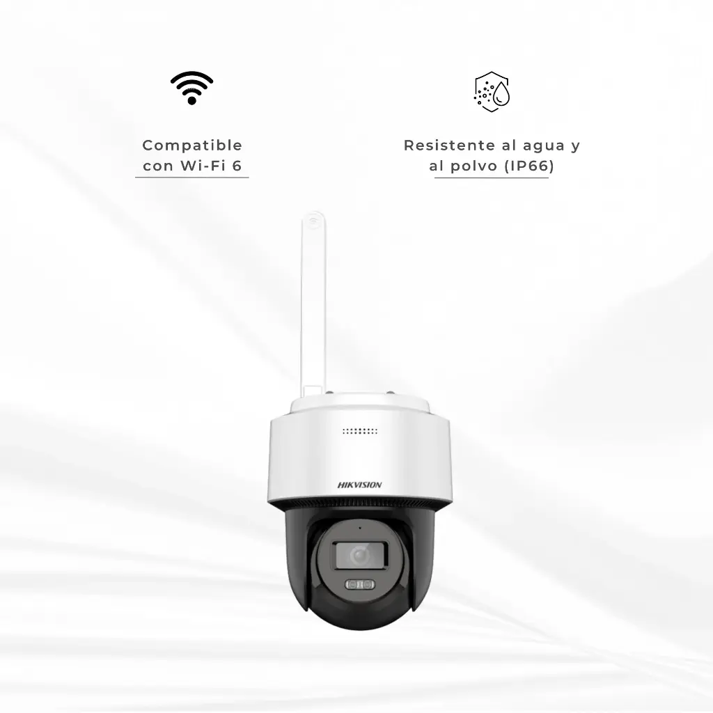 DS-2DE2C400MWG/W | CAMARA IP DOMO PT EXTERIORES DE 4 MP CON LUZ HÍBRIDA INTELIGENTE Y WIFI