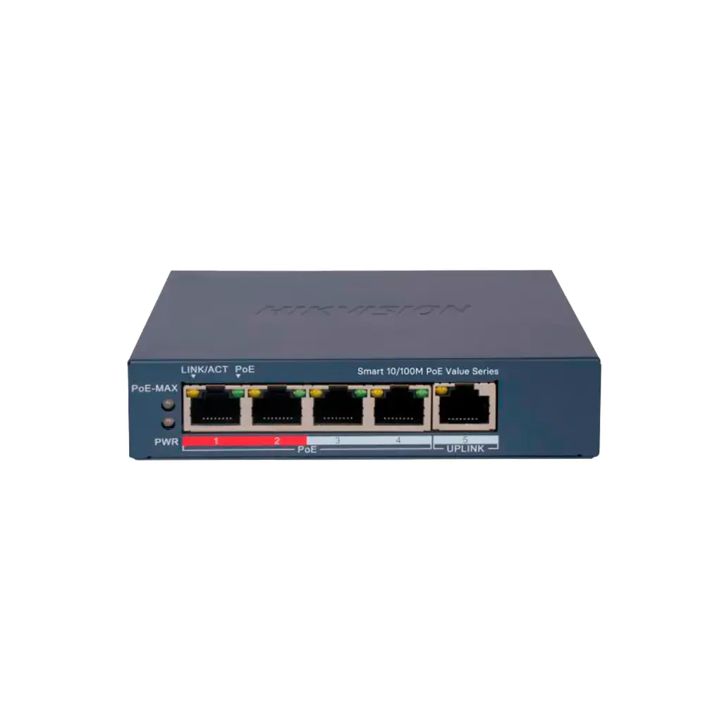 DS-3E1105P-EI/M | SWITCH ADMINIOSTRABLE POE 5 PUERTOS 