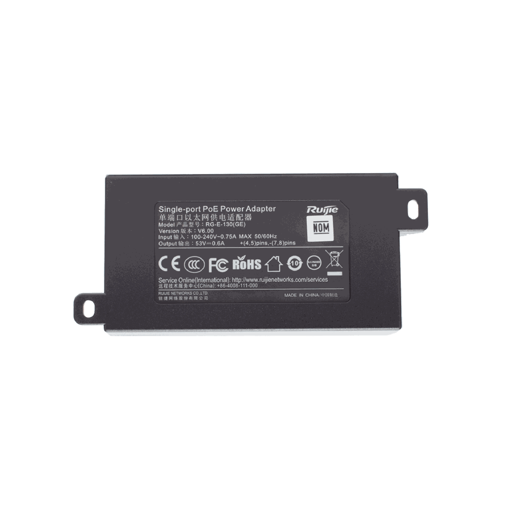RGE130(GE) | INYECTOR POE ESTANDAR 8023 AT GIGABIT 53V 30W