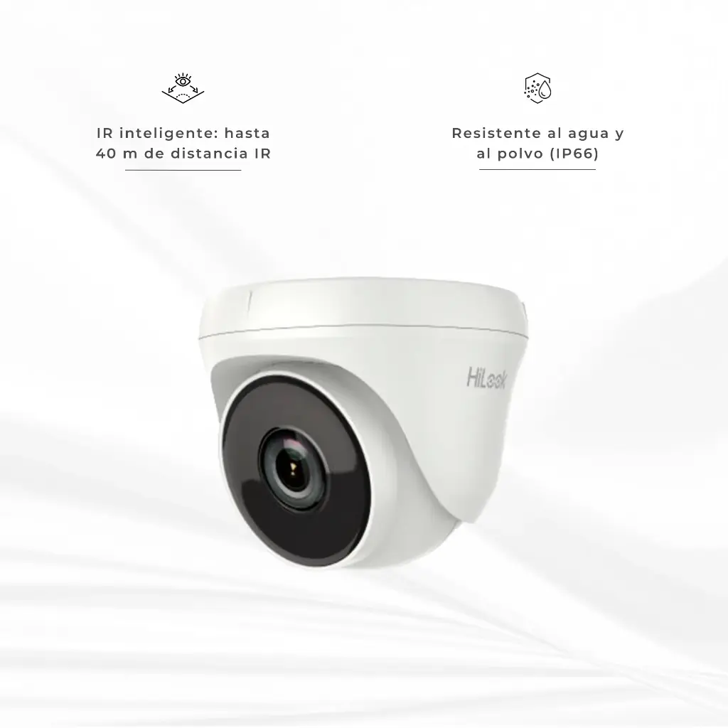 THC-T220P | TURRED TURBO HILOOK 2MP LENTE FIJO 3.6 SMART 40MTS
