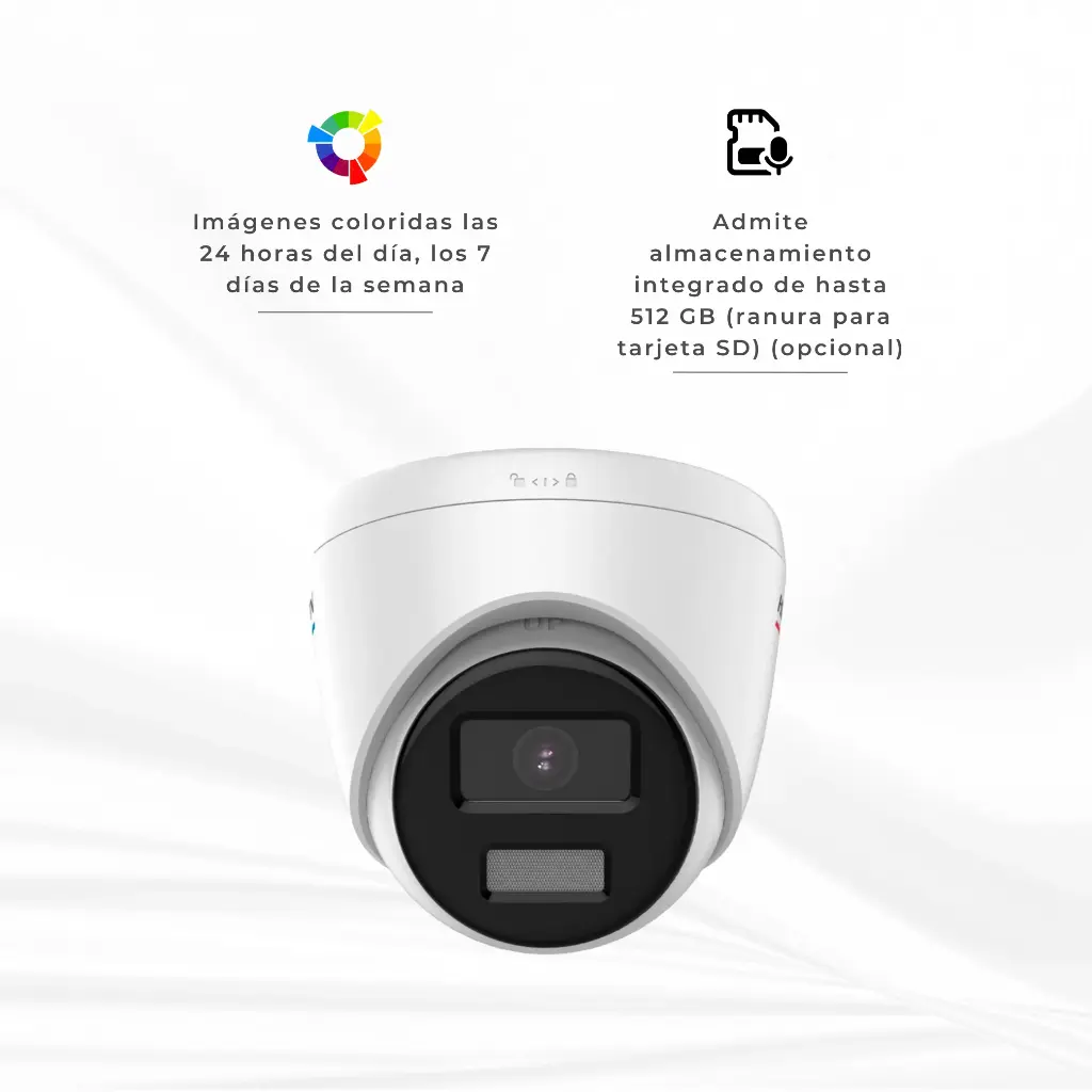 DS-2CD1327G2-LUF | CAMARA DOMO IP 2MP COLORVU CON MICROFONO INTEGRADO 