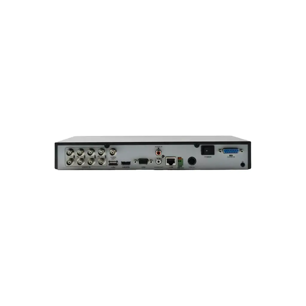7208HQHIK1 | DVR/NVR H.265+ PENTAHIBRIDO 10 CANALES (8TURBOHD + 2IP) VIDEO ANALISIS Y AUDIO