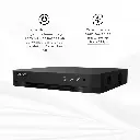 7208HQHIK1 | DVR/NVR H.265+ PENTAHIBRIDO 10 CANALES (8TURBOHD + 2IP) VIDEO ANALISIS Y AUDIO