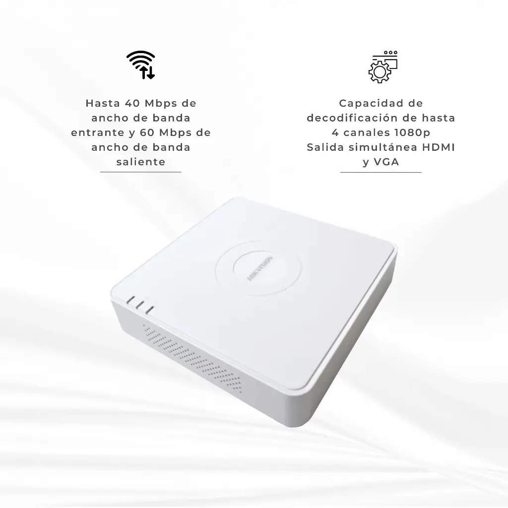 DS-7104NI-Q1/4P | NVR 4CH POE 4MP