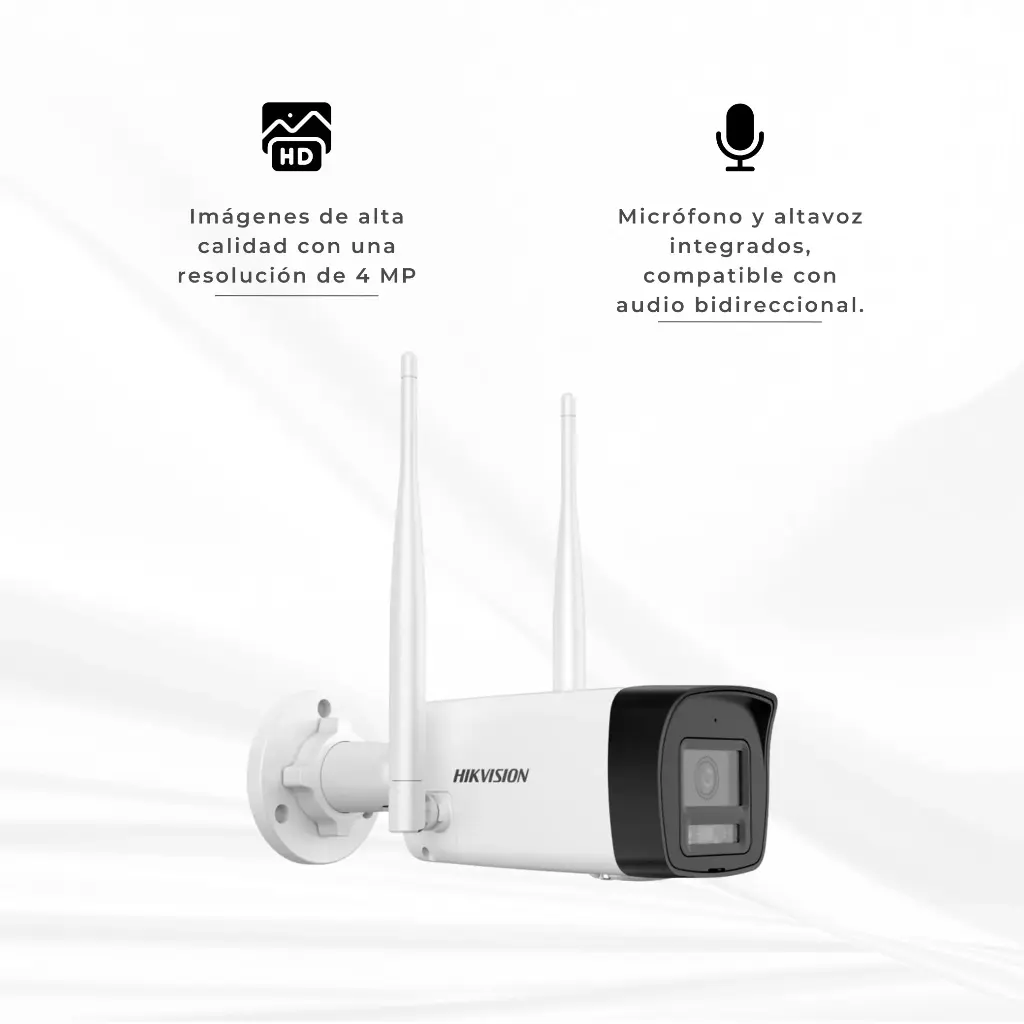 DS-2CV1043G2-LIDWF | BALA IP 4MP WIFI EXTERIOR AUDIO BIDERECCIONAL MICRO SD