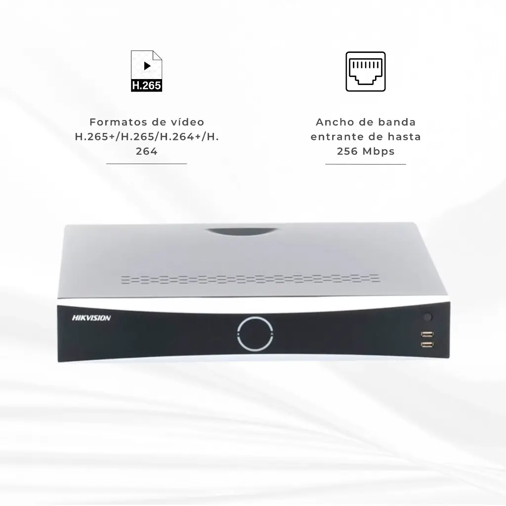 DS-7732NXI-K4/16P | NVR 32CH 8MP IP16 PUERTOS POE H265SOP4