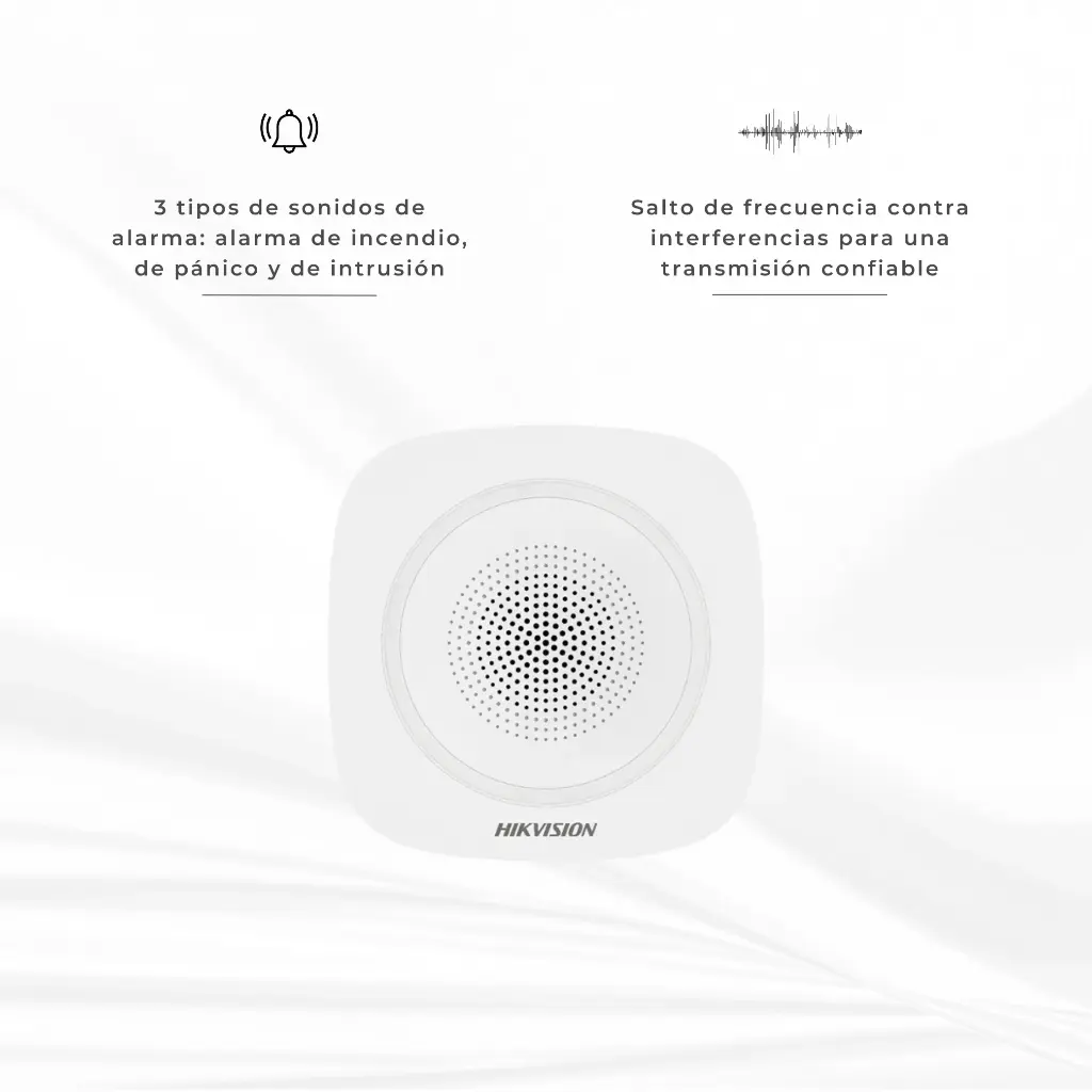 DS-PS1-I-WB | SIRENA INALAMBRICA INTERIOR