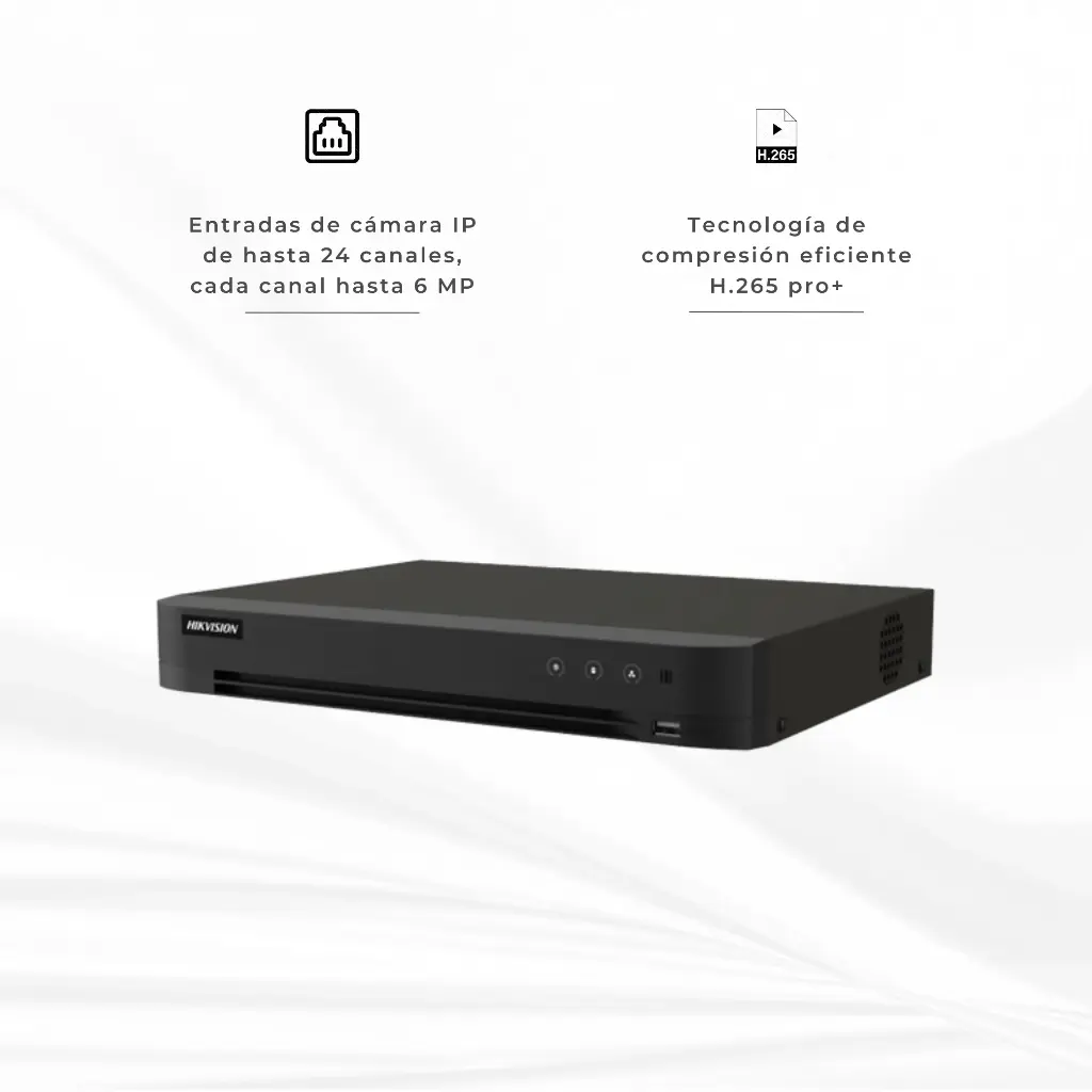 iDS-7216HQHI-M1/XT | DVR 16CH 3K CON RECONOCIMIENTO FACIAL Y AUDIO BIDIRECCIONAL