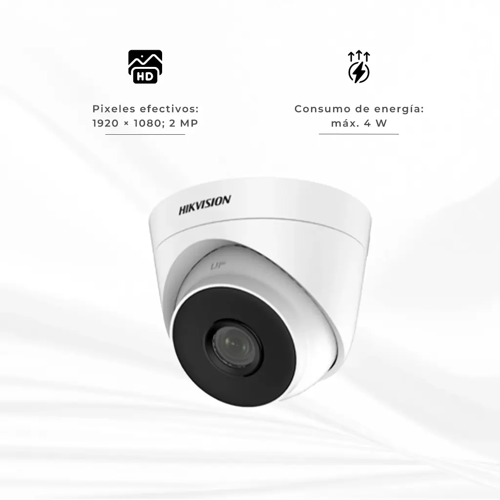 DS-2CE56D0T-IT1F | CAMARA TURBO 4 HD TVI/AHD/CVBS/CVI IR TIPO DOMO EXIR 2MP CMOS IMAGE SENSOR 1080P
