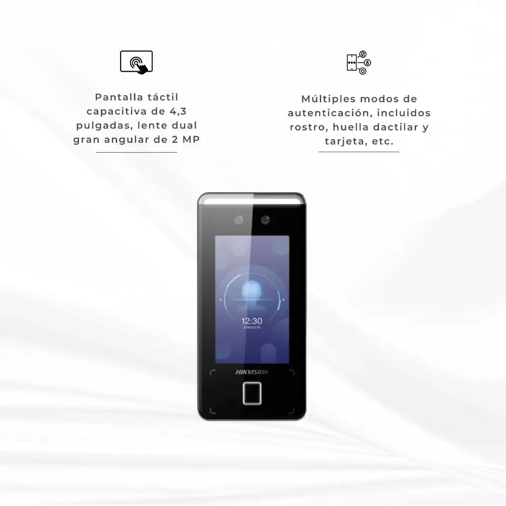 DS-K1T341CMFW | CONTROL DE ACCESO Y ASISTENCIA CON RECONOCIENTO FACIAL  