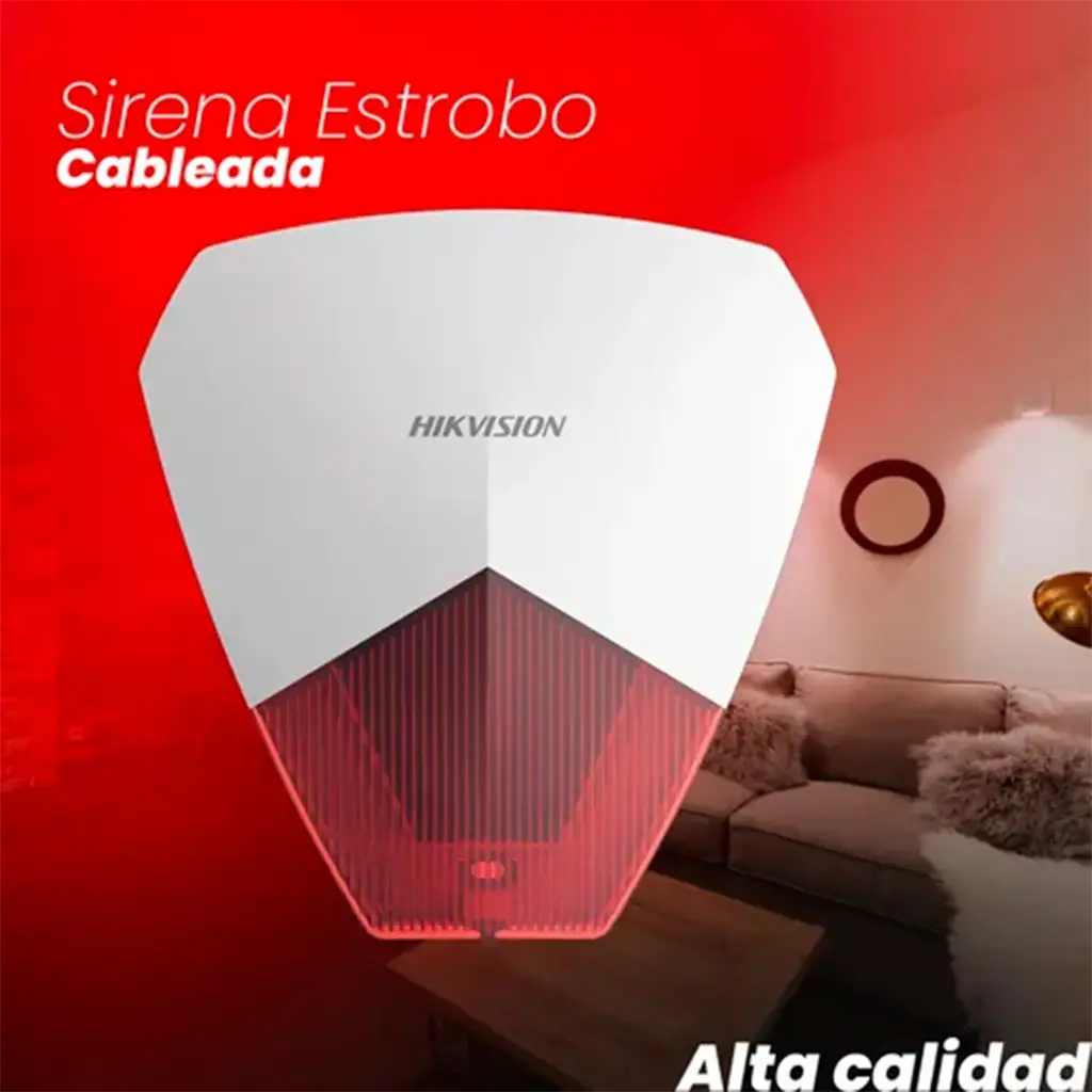 DS-PS1-R | SIRENA ESTROBO CABLEADA
