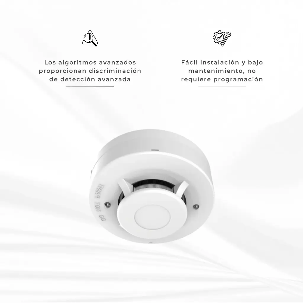 DS-PDSMK-4 | SENSOR DE HUMO CABLEADO HIKVISON 