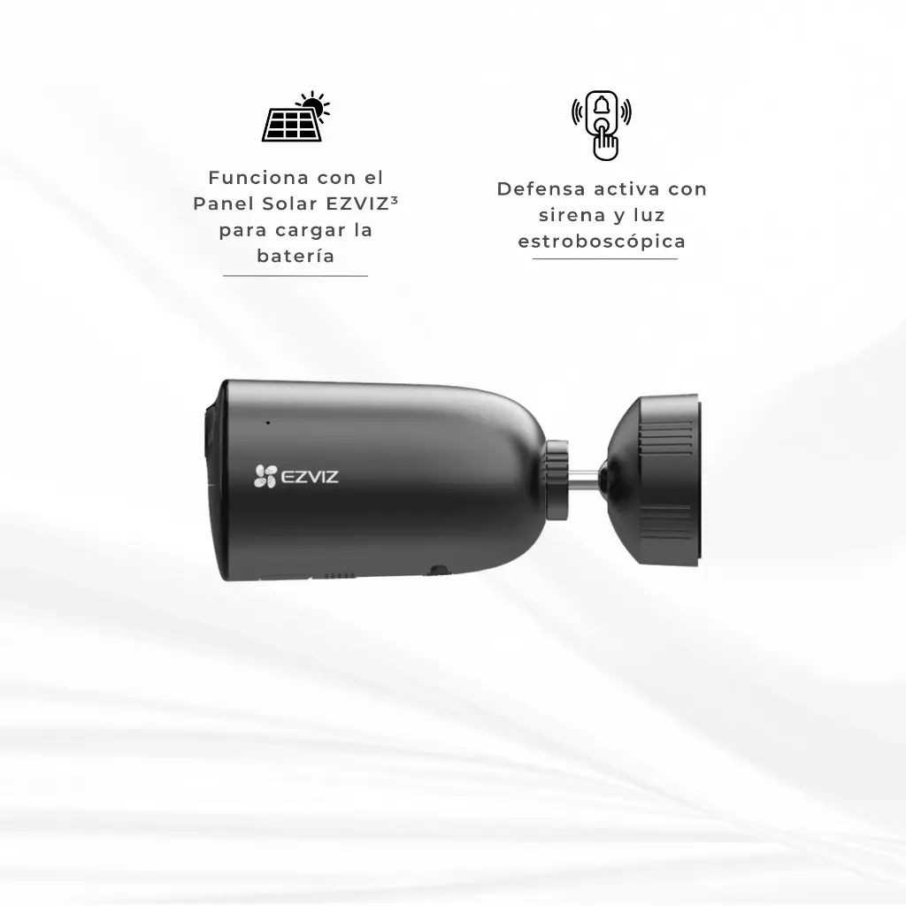 CS-EB3-R100-2C3WFL | CAMARA WIFI  EB3  INTELIGENTE EXTERIOR  TIPO BALA 3MP,BAT LITIO 5200 MaH RECA