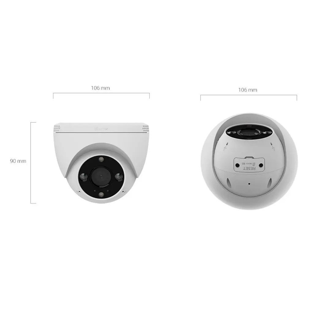 CS-H4-R201-1H3WKFL | CAMARA H4 DOMO 2K , DETECCION DE FORMAS, SIRENA Y LUZ ALERTA DE VOZ PERSONALIZAD