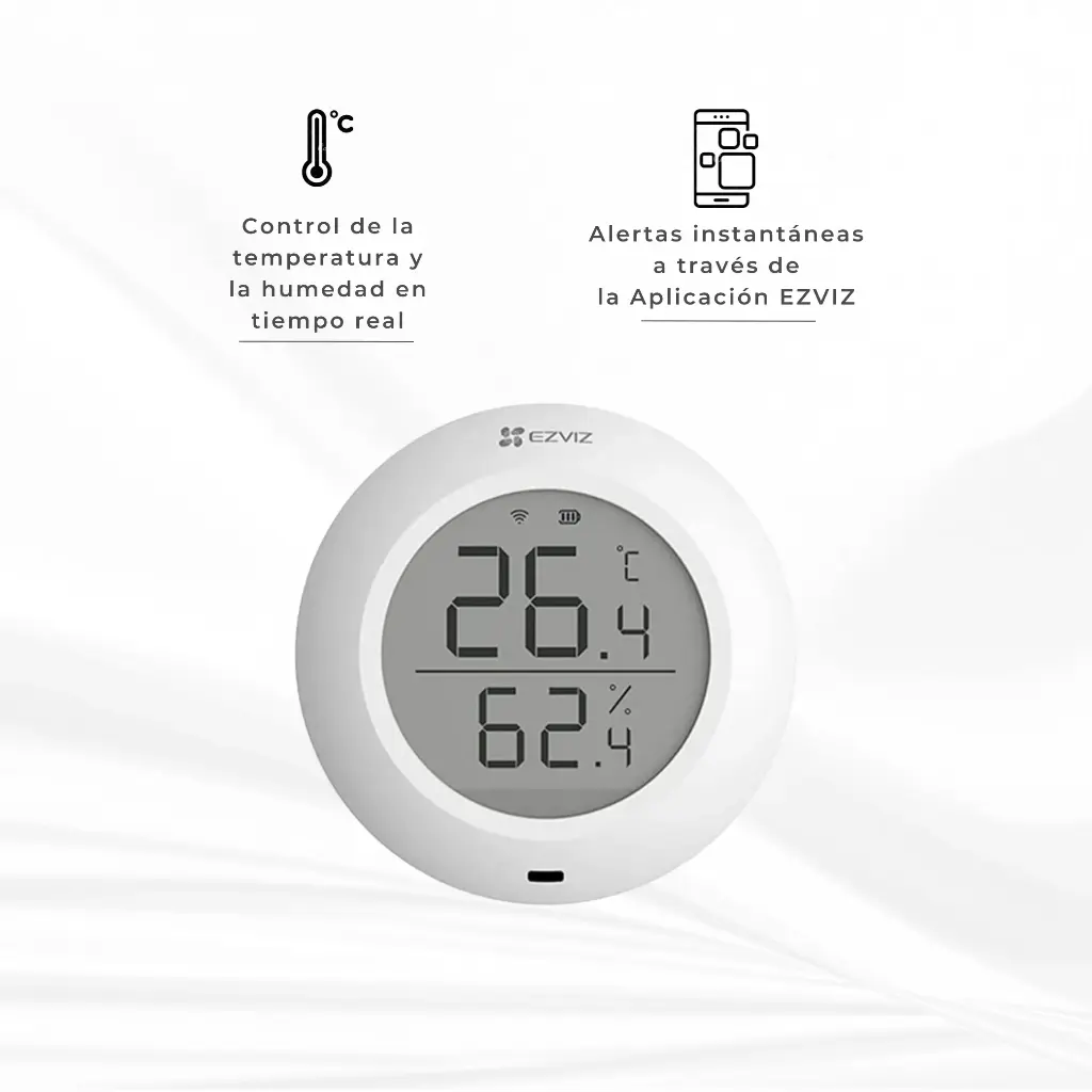 CS-T51C-A0-BG | SENSOR DE TEMPERATURA Y HUMEDAD EZVIZ T51C