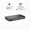 RGES209GCP | SWITCH POE9 PUERTOS GIGABIT  RJ45