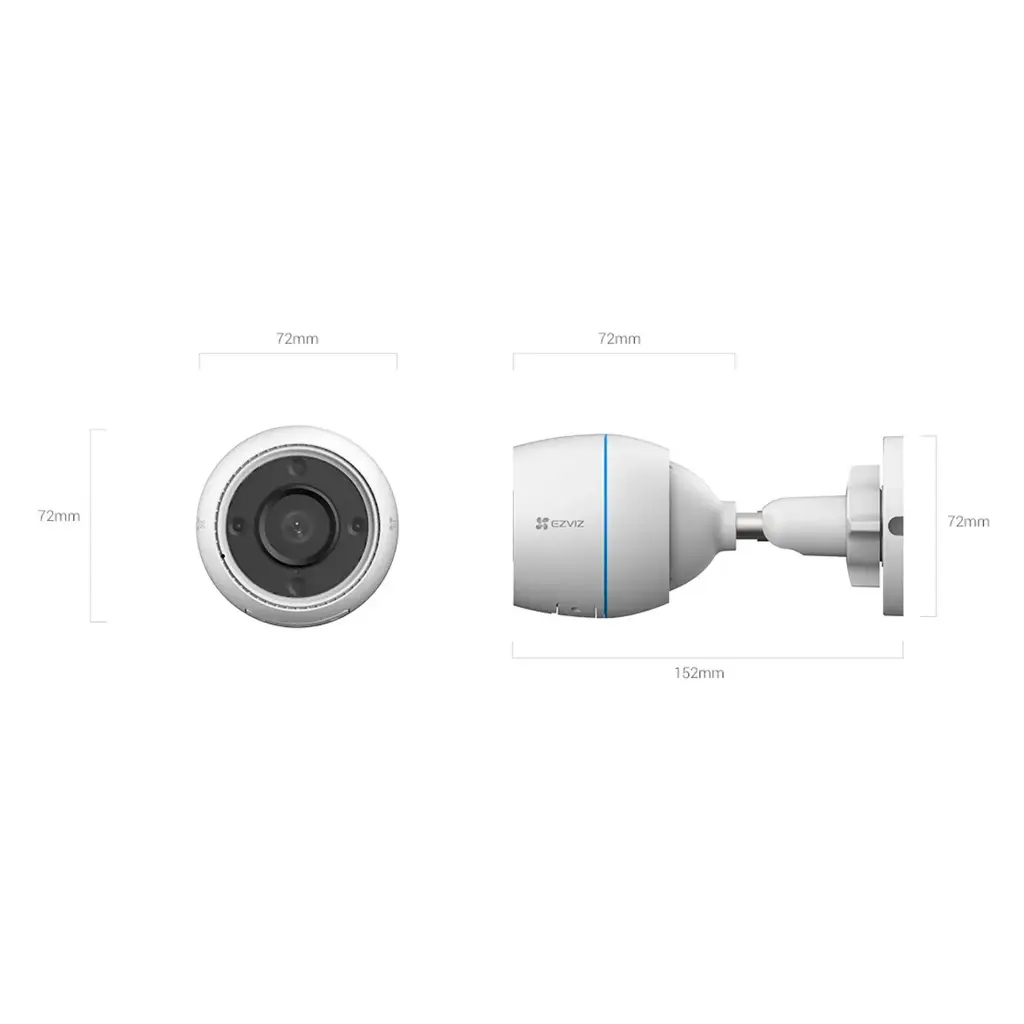 CS-H3c-R100-1J4WKFL | CAMARA WIFI 4MP CON AUDIO DETENCCION VISION A COLOR 