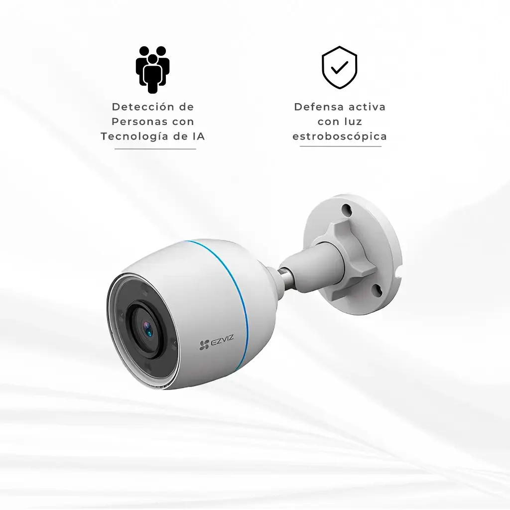 CS-H3c-R100-1J4WKFL | CAMARA WIFI 4MP CON AUDIO DETENCCION VISION A COLOR 