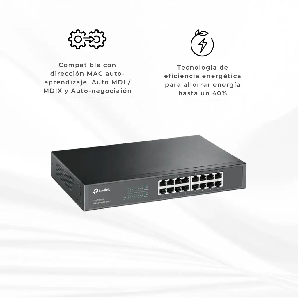 TL-SG1016D | SWITCH 16 PUERTOS ESCRITORIO/RACK